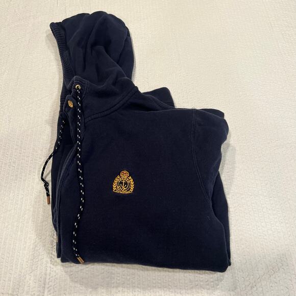 Ralph Lauren jeans co. Navy zip up jacket cotton unisex L - Picture 1 of 9